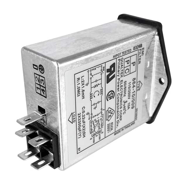 864-10/009 Qualtek  Power Entry Modules (PEM)